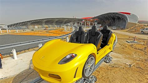 Ferrari World Abu Dhabi GT Roller Coaster First Image Released