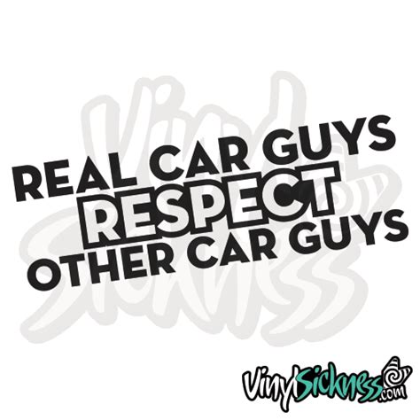 REAL CAR GUYS • JDM TUNER STICKERS / DECALS • VS