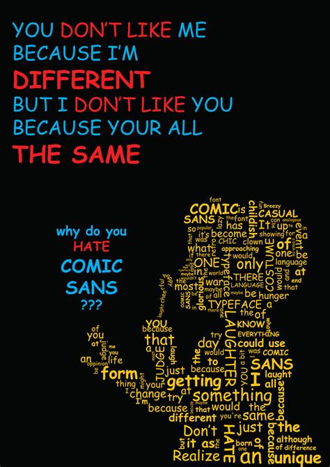 People Loves to Hate Comic Sans by meowmad on DeviantArt