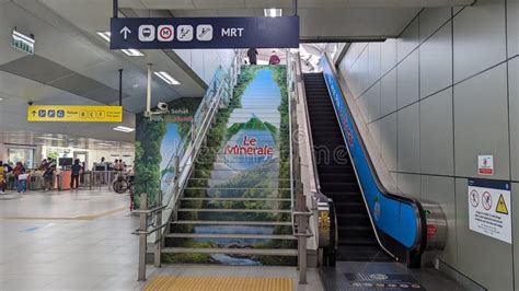 MRT Jakarta Station Lebak Bulus Grab Editorial Stock Image - Image of station, travel: 280380189