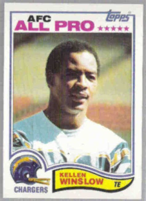 KELLEN WINSLOW 1982 Topps #241. CHARGERS