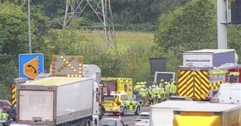 Live M25 updates as man rushed to hospital after crash between lorry ...