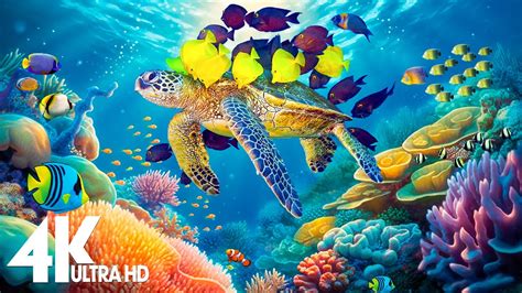 4K Stunning Underwater Wonders of the Red Sea - Colorful Coral Reef Inhabitants (4K VIDEO ULTRA ...