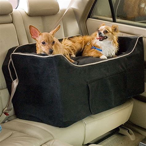 Snoozer Black Luxury Lookout II Double Dog Car Seat | Petco