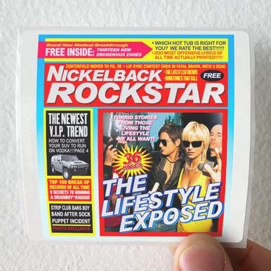 Nickelback Rockstar Album Cover Sticker