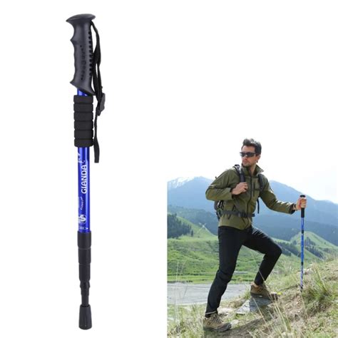 Anti Shock Nordic Walking Sticks Telescopic Trekking Hiking Pole Ultralight Walking Cane with ...