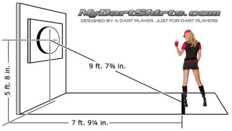 Darts Shirts and Darts Designs: Regulation Dartboard Setup