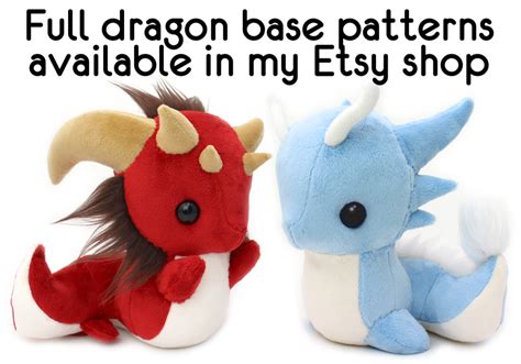 Free Dragonair plush pattern pieces