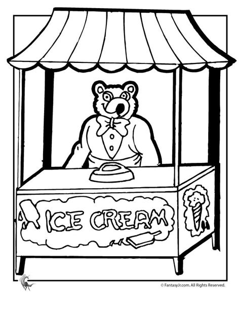 Ice Cream Shop Coloring Page | Woo! Jr. Kids Activities : Children's ...