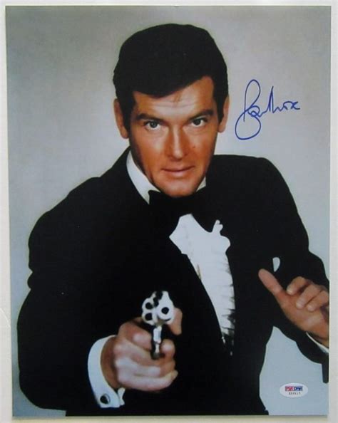 Roger Moore Signed James Bond Photograph - The Autograph Source