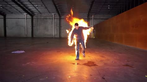 World's most advanced Stunt Fire Suit - YouTube