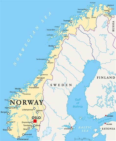 Norway In World Political Map - United States Map