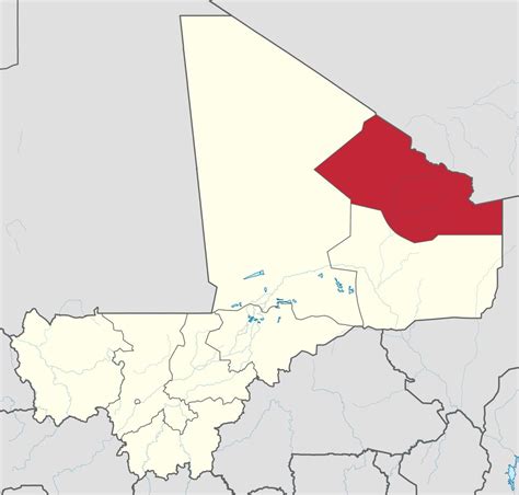 Kidal Mali map - Map of kidal Mali (Western Africa - Africa)