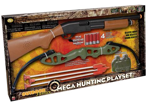 Mega Hunting Play Set: Pump Shotgun, Compound Bow & Binoculars Cool Bedrooms For Boys, Awesome ...