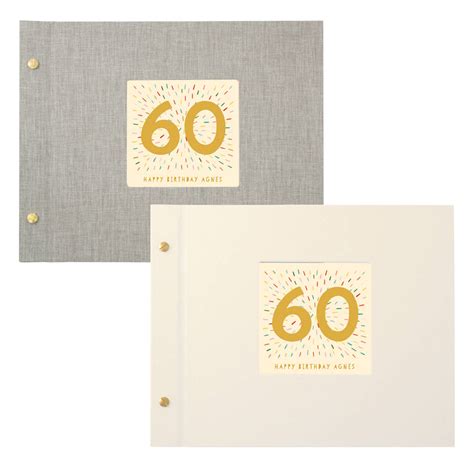 personalised 60th birthday photo album by made by ellis | notonthehighstreet.com