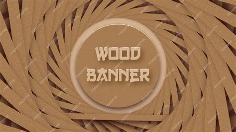 Premium Vector | Wood Banner