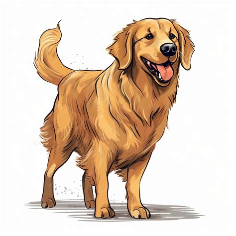 Premium Vector | Golden Retriever Dog Vector Cartoon