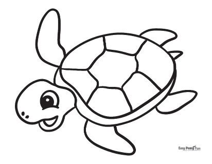 46 Cute Coloring Pages Turtle Latest - Coloring Pages Printable