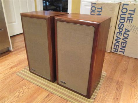 Vintage Large Advent Speakers with Walnut Bullnose Cabinets Orig Box : r/vintageaudio