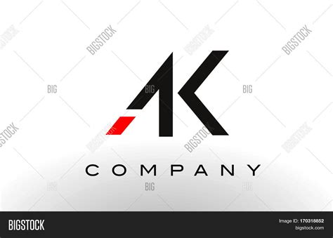 AK Logo. Letter Vector & Photo (Free Trial) | Bigstock