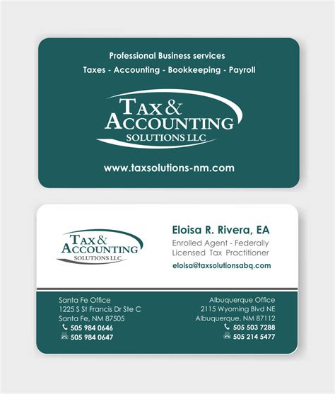 41 Modern Elegant Accounting Business Card Designs for a Accounting ...