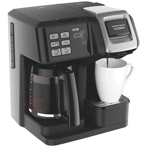 Hamilton Beach FlexBrew 2-Way Single Serve & Dual Coffee Maker with ...