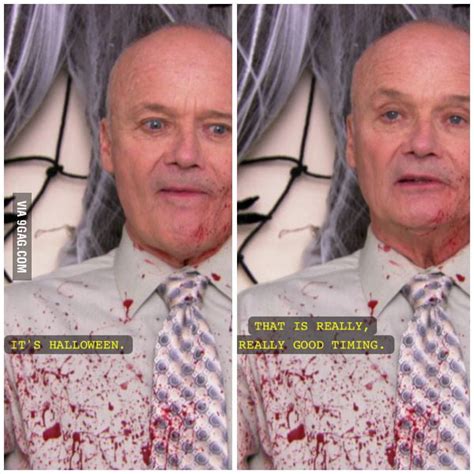 Creed's thoughts on Halloween at the office - 9GAG