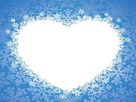 Love winter heart Backgrounds | Blue, Love, White Templates | Free PPT ...