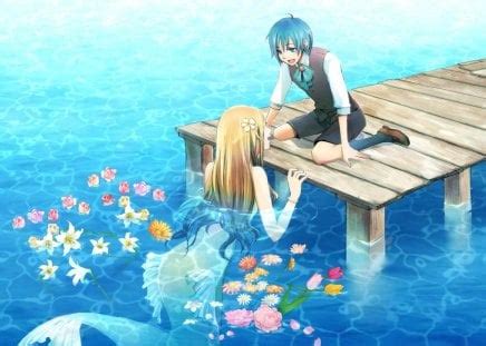 Mermaid Romance - Other & Anime Background Wallpapers on Desktop Nexus ...