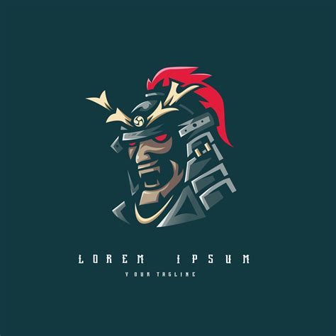 samurai warrior mascot logo design vector with modern illustration ...