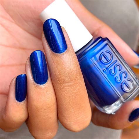 aruba blue - metallic blue nail polish & nail color | Metallic blue nails, Nail shimmer, Nail polish