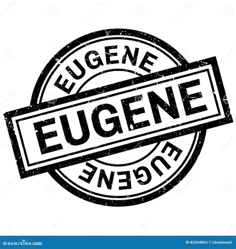 Eugene rubber stamp stock vector. Illustration of sign - 82594063