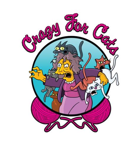 Crazy Cat Lady, The Simpsons | Personajes de los simpsons, Dibujos de los simpson, Tatuaje de ...