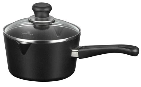 Scanpan Induction Plus Non-Stick Sauce Pan without Pour Spouts, 3.2 quart, Black | Scanpan ...