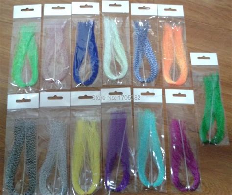 13 Packs 1g/Hank Krystal Flash Material For Fly Tying Flies Jigs Lure Materials DIY Fishing-in ...