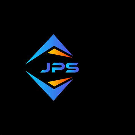 JPS abstract technology logo design on Black background. JPS creative initials letter logo ...