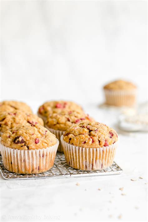 Healthy Cranberry Orange Oatmeal Muffins | Amy's Healthy Baking