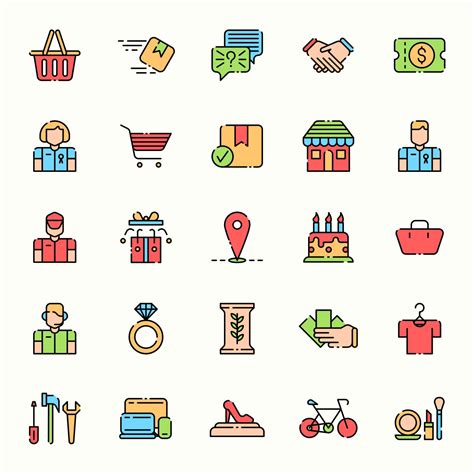 25 Free E-Commerce Vector Icons (AI)