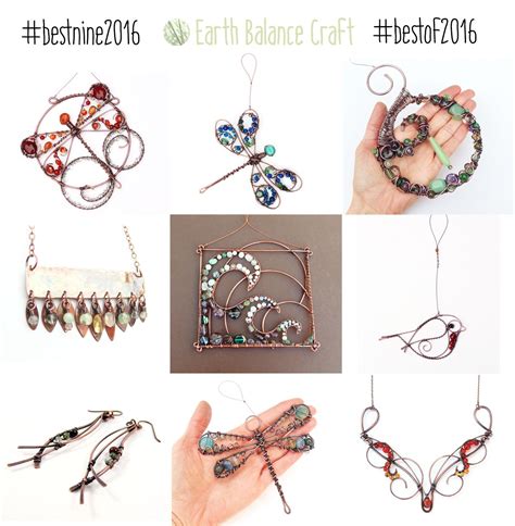 Best Nine of 2016 (With images) | Copper wire crafts, Beading jewelery, Best nine