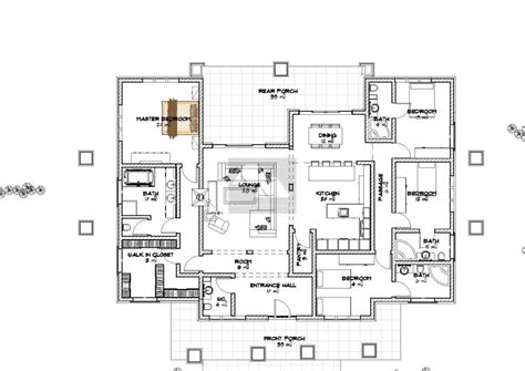 Arched 4 Bedroom Bungalow | Bungalow house plans, Bungalow floor plans ...