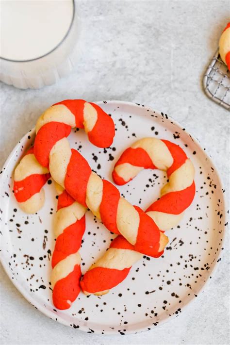 Candy Cane Cookies Recipe | Easy Peppermint Christmas Cookies