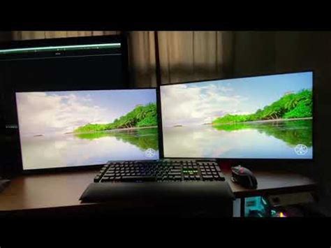 LG 27GL83A vs 27GL850 side by side comparison video (corrected title) : Monitors