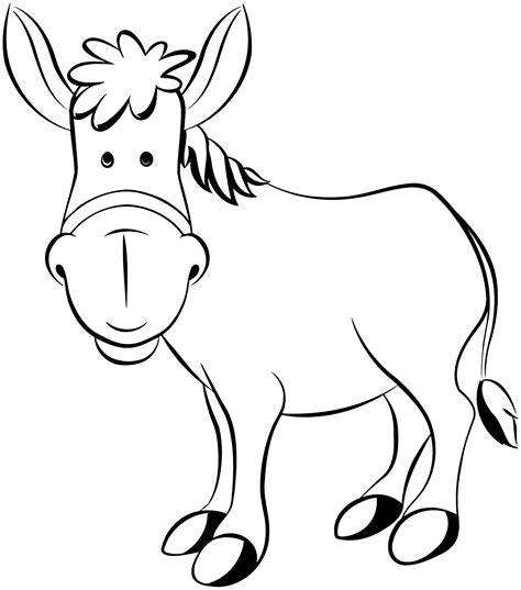 Donkey vector drawing | Public domain vectors