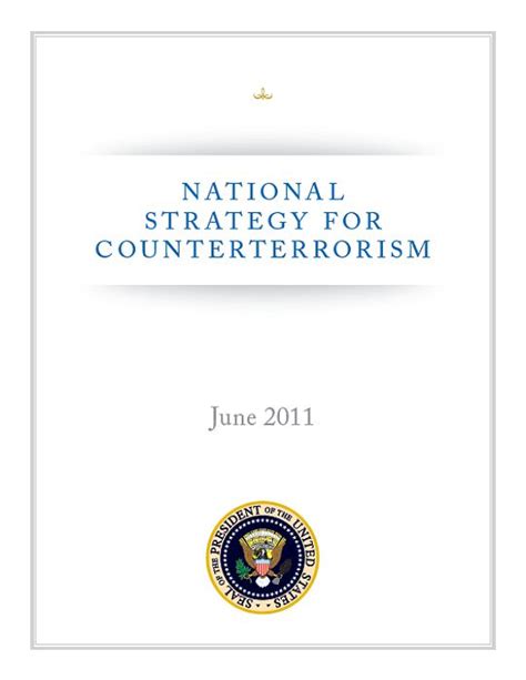 NATIONAL STRATEGY FOR COUNTERTERRORISM