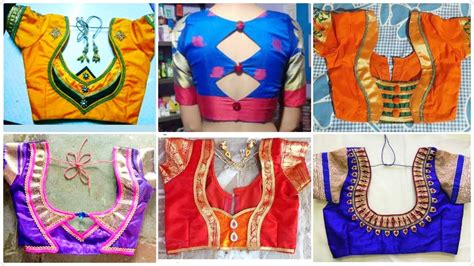 New Silk Blouse Neck Design | Paithani Blouse Back Neck Design | #silk #blouse #design - YouTube