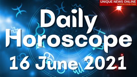 Daily Horoscope: 16 June 2021, Check astrological prediction for Aries, Leo, Cancer, Libra ...