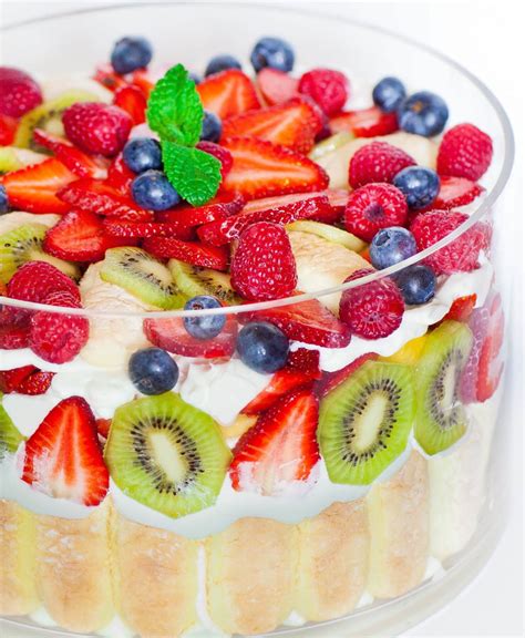 Mixed Fruit Trifle - Tatyanas Everyday Food