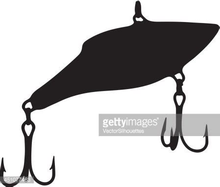 Fishing Lure Silhouette Stock Clipart | Royalty-Free | FreeImages