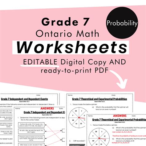 Probability - Free worksheets, PowerPoints and other resources for - Worksheets Library