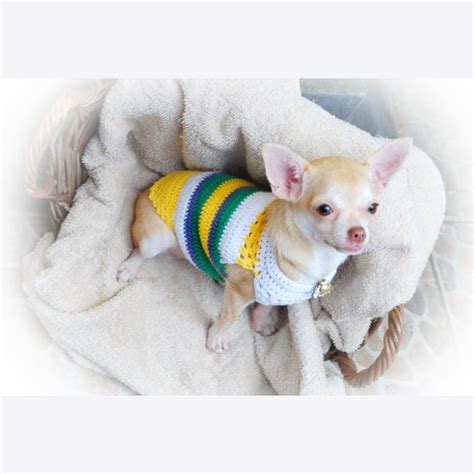 Teacup Dog Clothes XXS Striped Shirt Cotton Chihuahua